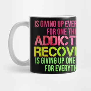 Alcoholics Anonymous Recovery Sober - Sober Since - AA Tribute - aa Alcohol - Recovery Tribute - sober aa sobriety addiction recovery narcotics anonymous addiction drugs mental health Mug